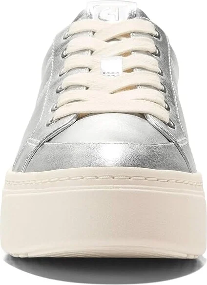 Cole Haan Grandpro Max Platform Sneakers Women's Shoes Silver Metallic : 8 C - Wide - Image 5
