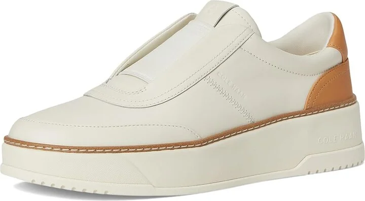 Cole Haan Grandpro Maxfield Slip-On Sneakers Women's Shoes Ivory/Biscuit : 11 B - Medium, Leather - Image 5