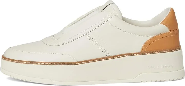 Cole Haan Grandpro Maxfield Slip-On Sneakers Women's Shoes Ivory/Biscuit : 11 B - Medium, Leather - Image 6