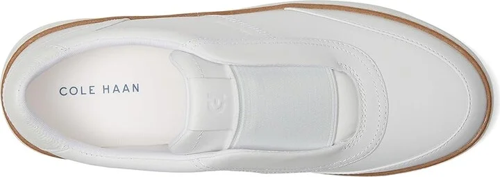Cole Haan Grandpro Maxfield Slip-On Sneakers Women's Shoes White/White Lizard Print/White : 7.5 B - Medium, Leather - Image 2