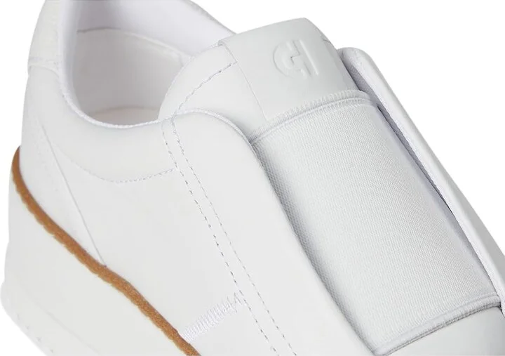 Cole Haan Grandpro Maxfield Slip-On Sneakers Women's Shoes White/White Lizard Print/White : 7.5 B - Medium, Leather - Image 7