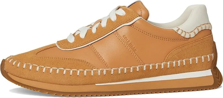 Cole Haan Grandpro Premier Runners Women's Shoes Biscuit/Suede/Ivory : 5.5 C - Wide, Leather/Suede - Image 6