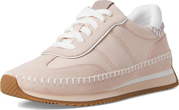 Cole Haan Grandpro Premier Runners Women's Shoes Cameo Rose/Suede/Optic White : 8.5 B - Medium, Leather/Suede - Image 5