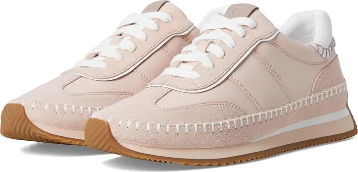 Cole Haan Grandpro Premier Runners Women's Shoes Cameo Rose/Suede/Optic White : 8.5 B - Medium, Leather/Suede