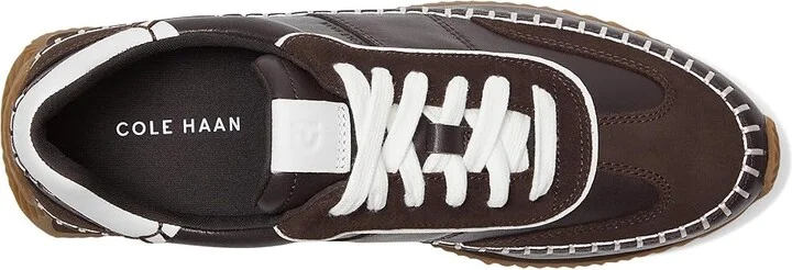 Cole Haan Grandpro Premier Runners Women's Shoes Dark Chocolate/White Leather : 11 B - Medium, Leather/Suede - Image 2