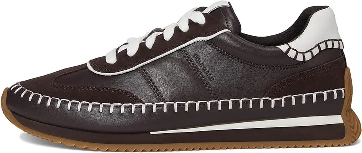 Cole Haan Grandpro Premier Runners Women's Shoes Dark Chocolate/White Leather : 11 B - Medium, Leather/Suede - Image 6