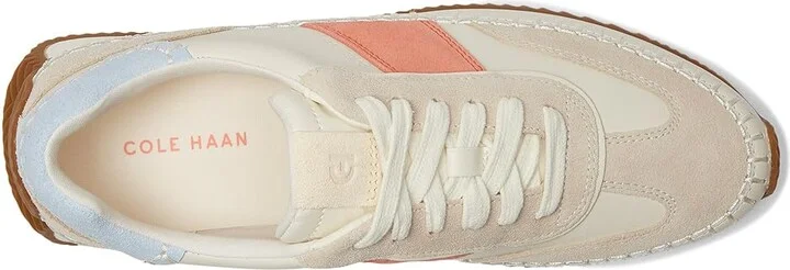 Cole Haan Grandpro Premier Runners Women's Shoes Ivory/Oat Suede : 10 C - Wide, Leather/Suede - Image 2