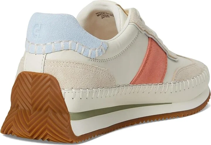Cole Haan Grandpro Premier Runners Women's Shoes Ivory/Oat Suede : 10 C - Wide, Leather/Suede - Image 4