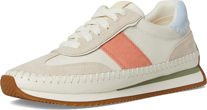 Cole Haan Grandpro Premier Runners Women's Shoes Ivory/Oat Suede : 10 C - Wide, Leather/Suede - Image 5
