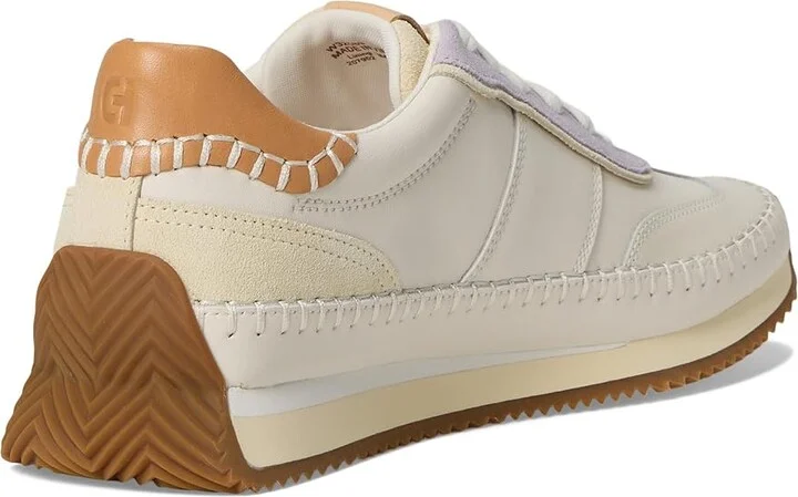 Cole Haan Grandpro Premier Runners Women's Shoes Ivory/Thistle/Biscuit/Vanilla Custard : 8 C - Wide, Leather/Suede - Image 4