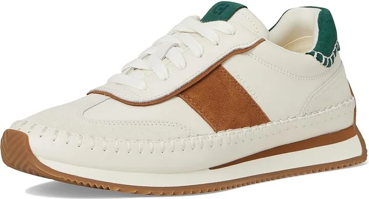 Cole Haan Grandpro Premier Runners Women's Shoes Ivory/Tobacco Suede : 10 B - Medium, Leather/Suede - Image 5
