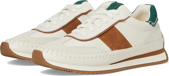 Cole Haan Grandpro Premier Runners Women's Shoes Ivory/Tobacco Suede : 10 B - Medium, Leather/Suede