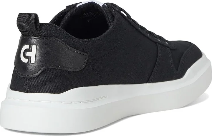 Cole Haan GrandPro Rally Canvas Court Sneaker Men's Shoes Black Canvas/Optic White : 7 D - Medium - Image 4
