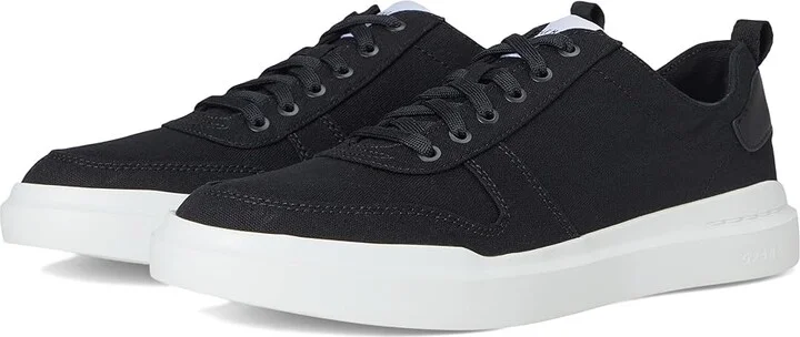 Cole Haan GrandPro Rally Canvas Court Sneaker Men's Shoes Black Canvas/Optic White : 7 D - Medium