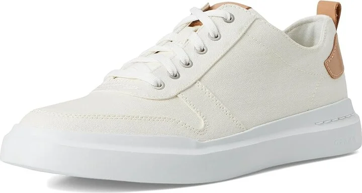 Cole Haan GrandPro Rally Canvas Court Sneaker Men's Shoes Ivory/Natural : 7 D - Medium, Textile/Leather - Image 5