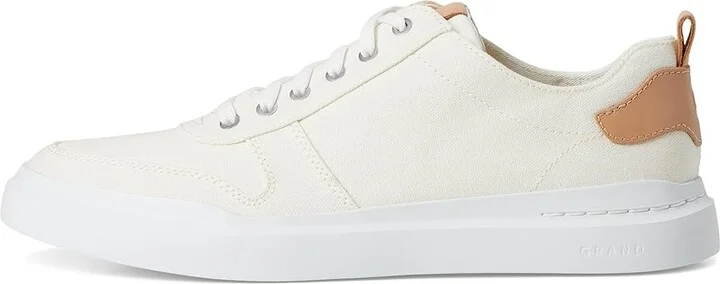 Cole Haan GrandPro Rally Canvas Court Sneaker Men's Shoes Ivory/Natural : 7 D - Medium, Textile/Leather - Image 6