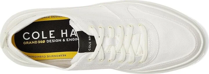Cole Haan GrandPro Rally Canvas Court Sneaker Men's Shoes Optic White Canvas : 7 D - Medium - Image 2