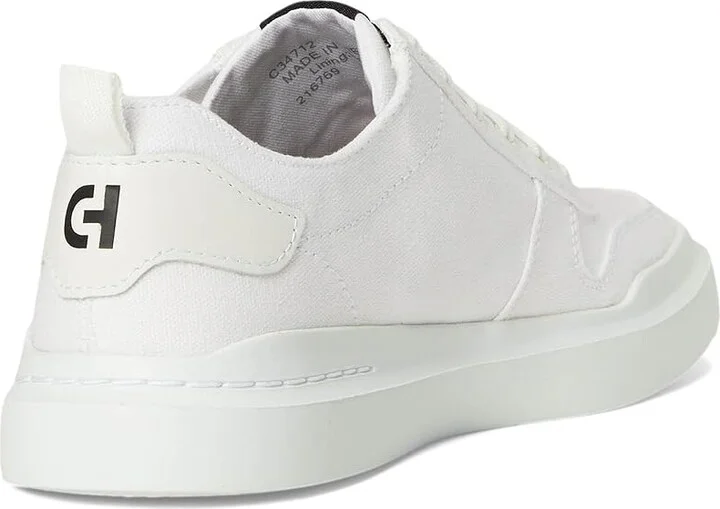 Cole Haan GrandPro Rally Canvas Court Sneaker Men's Shoes Optic White Canvas : 7 D - Medium - Image 4
