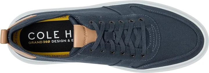 Cole Haan GrandPro Rally Canvas Court Sneaker Men's Shoes Vintage Indigo Canvas/Natural : 7 D - Medium - Image 2
