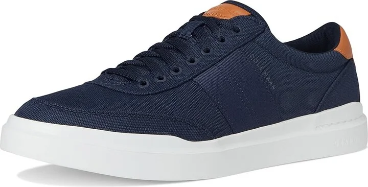 Cole Haan Grandpro Rally Canvas II Men's Lace-up Boots Navy Blazer/Natural Tan/Optic White : 9 D - Medium, Leather/Suede - Image 5