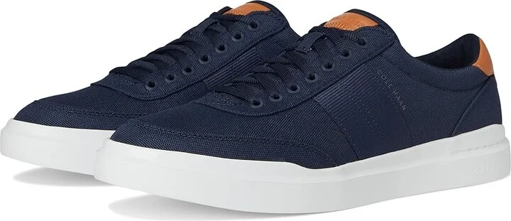 Cole Haan Grandpro Rally Canvas II Men's Lace-up Boots Navy Blazer/Natural Tan/Optic White : 9 D - Medium, Leather/Suede