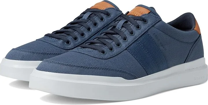 Cole Haan Grandpro Rally Canvas II Men's Lace-up Boots Vintage Indigo/Natural Tan : 7 D - Medium, Leather/Suede