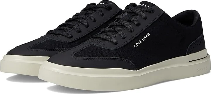 Cole Haan Grandpro Rally Canvas T-Toe Sneaker Men's Shoes Black/Silver Birch : 10 D - Medium