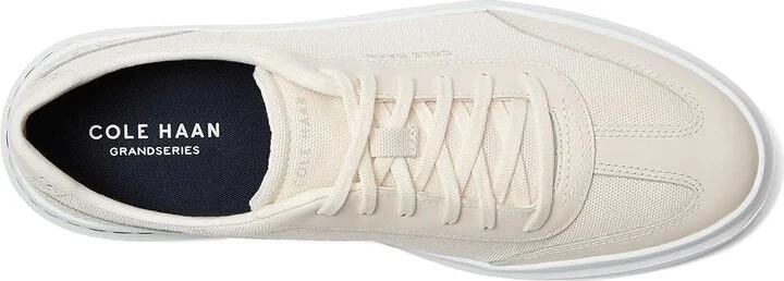 Cole Haan Grandpro Rally Canvas T-Toe Sneaker Men's Shoes Ivory/Ivory/Optic White : 7 W - Wide - Image 2