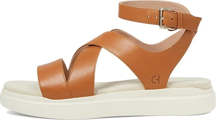 Cole Haan Grandpro Rally Castine Sandals Women's Sandals Pecan/Ivory : 8.5 B - Medium, Leather/Rubber - Image 6