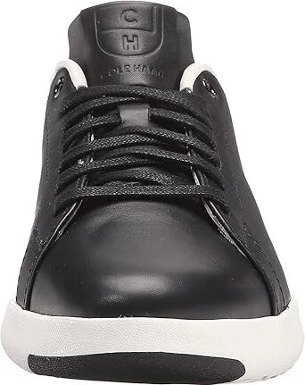 Cole Haan Grandpro Tennis Women's Lace up casual Shoes Black/Optic White : 5 B - Medium, Leather - Image 6