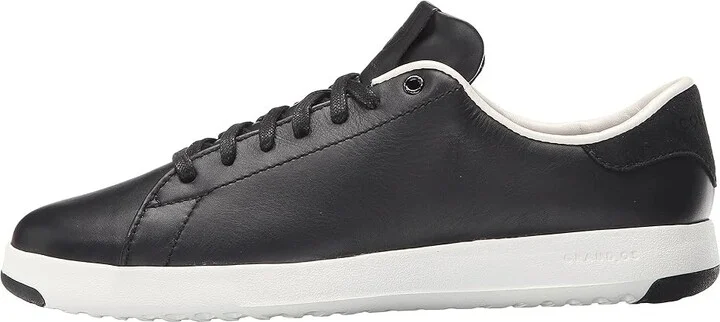 Cole Haan Grandpro Tennis Women's Lace up casual Shoes Black/Optic White : 5 B - Medium, Leather - Image 7