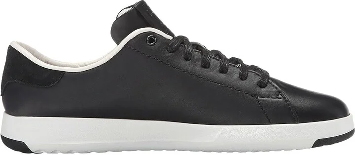 Cole Haan Grandpro Tennis Women's Lace up casual Shoes Black/Optic White : 5 B - Medium, Leather - Image 8