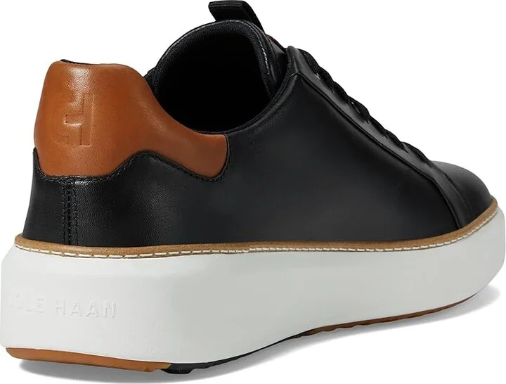 Cole Haan Grandpro Topspin Golf Men's Lace-up Boots Black/Pecan/Optic White : 11 D - Medium, Leather - Image 4