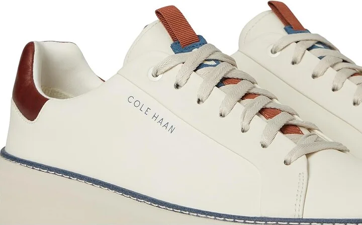 Cole Haan Grandpro Topspin Golf Men's Lace-up Boots Ivory/Auburn/Ancient Scroll : 13 W - Wide, Leather - Image 7
