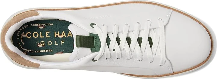 Cole Haan Grandpro Topspin Golf Men's Lace-up Boots Optic White : 7 D - Medium, Leather - Image 2