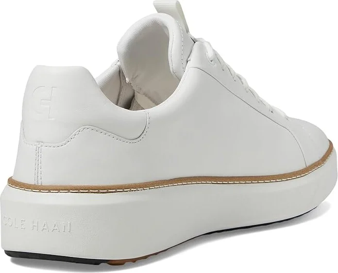 Cole Haan Grandpro Topspin Golf Men's Lace-up Boots Optic White/Natural/Optic White : 12 D - Medium, Leather - Image 4