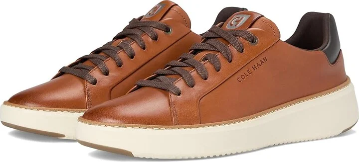 Cole Haan Grandpro Topspin Sneaker Men's Shoes British Tan : 14 W - Wide, Leather