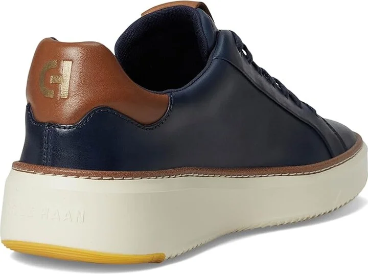 Cole Haan Grandpro Topspin Sneaker Men's Shoes Navy Blazer Leather/British Tan/Ivory : 10 D - Medium - Image 4