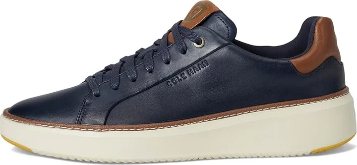 Cole Haan Grandpro Topspin Sneaker Men's Shoes Navy Blazer Leather/British Tan/Ivory : 10 D - Medium - Image 6