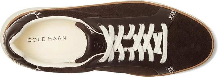Cole Haan Grandpro Topspin Sneaker Women's Shoes Dark Chocolate Suede : 6 C - Wide, Textile/Leather - Image 2