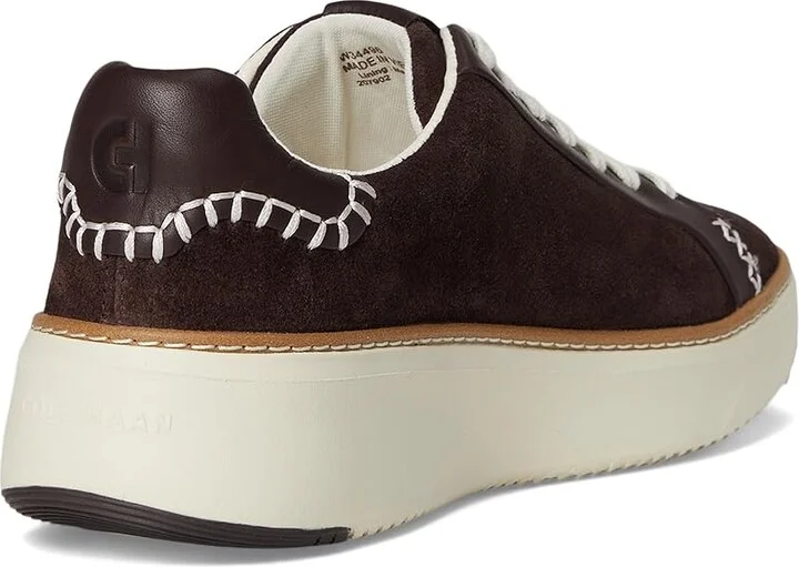 Cole Haan Grandpro Topspin Sneaker Women's Shoes Dark Chocolate Suede : 6 C - Wide, Textile/Leather - Image 4