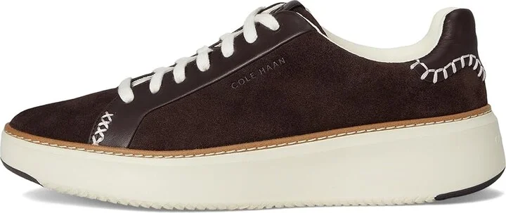 Cole Haan Grandpro Topspin Sneaker Women's Shoes Dark Chocolate Suede : 6 C - Wide, Textile/Leather - Image 6