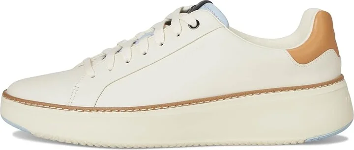 Cole Haan Grandpro Topspin Sneaker Women's Shoes Ivory/Biscuit/Skyway/Black : 6.5 C - Wide, Textile/Leather - Image 6