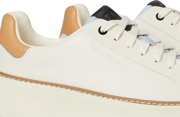 Cole Haan Grandpro Topspin Sneaker Women's Shoes Ivory/Biscuit/Skyway/Black : 6.5 C - Wide, Textile/Leather - Image 7
