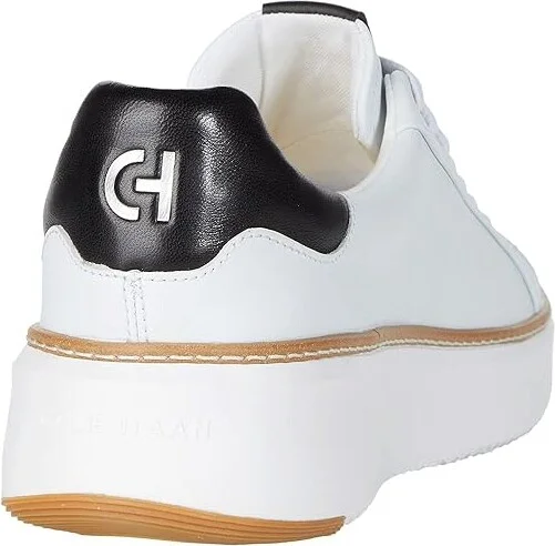 Cole Haan Grandpro Topspin Sneaker Women's Shoes Ivory/Black Leather : 10 B - Medium, Textile/Leather - Image 4