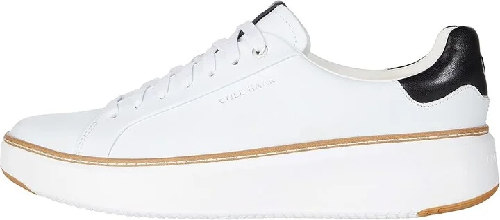 Cole Haan Grandpro Topspin Sneaker Women's Shoes Ivory/Black Leather : 10 B - Medium, Textile/Leather - Image 6