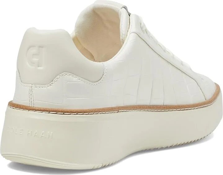 Cole Haan Grandpro Topspin Sneaker Women's Shoes Ivory Croc Print : 9.5 B - Medium, Textile/Leather - Image 4