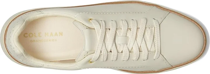 Cole Haan Grandpro Topspin Sneaker Women's Shoes Ivory/Perf/Scallop : 5.5 B - Medium, Textile/Leather - Image 2