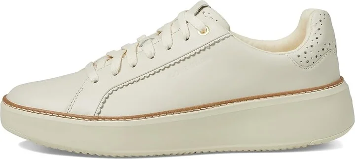 Cole Haan Grandpro Topspin Sneaker Women's Shoes Ivory/Perf/Scallop : 5.5 B - Medium, Textile/Leather - Image 6