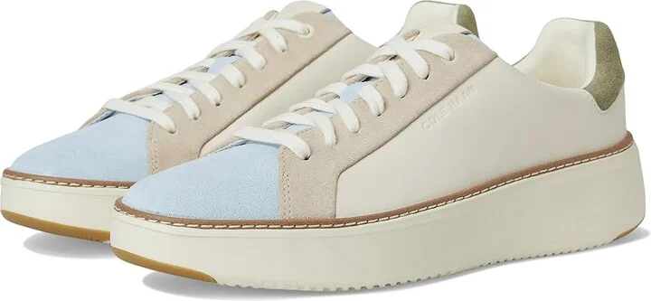 Cole Haan Grandpro Topspin Sneaker Women's Shoes Ivory/Skyway : 6 B - Medium, Textile/Leather